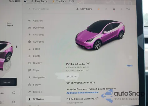2022 Tesla Model Y Long Range Dual Motor All-Wheel Drive from USA, damaged, VIN 7SAYGDEEXNF444878